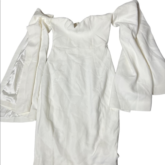 House of CB ‘RHEA’ White long sleeve dress - Picture 6 of 8